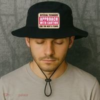 Official Teenager Approach With Caution Bucket Hat thumb 2
