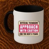 Official Teenager Approach With Caution Coffee Mug thumb 2