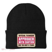 Official Teenager Approach With Caution Beanie thumb 0