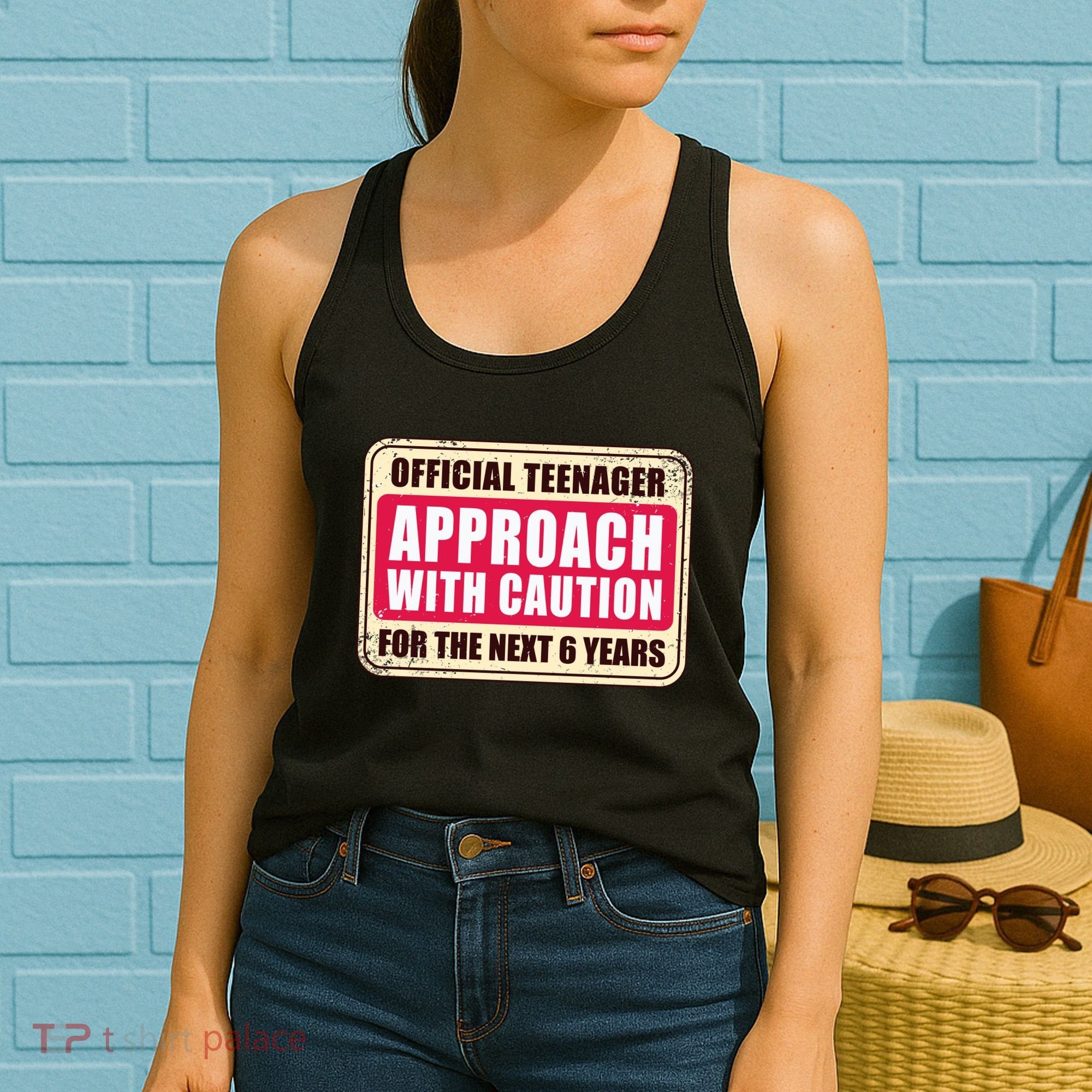 Official Teenager Approach With Caution Women's Tank Top