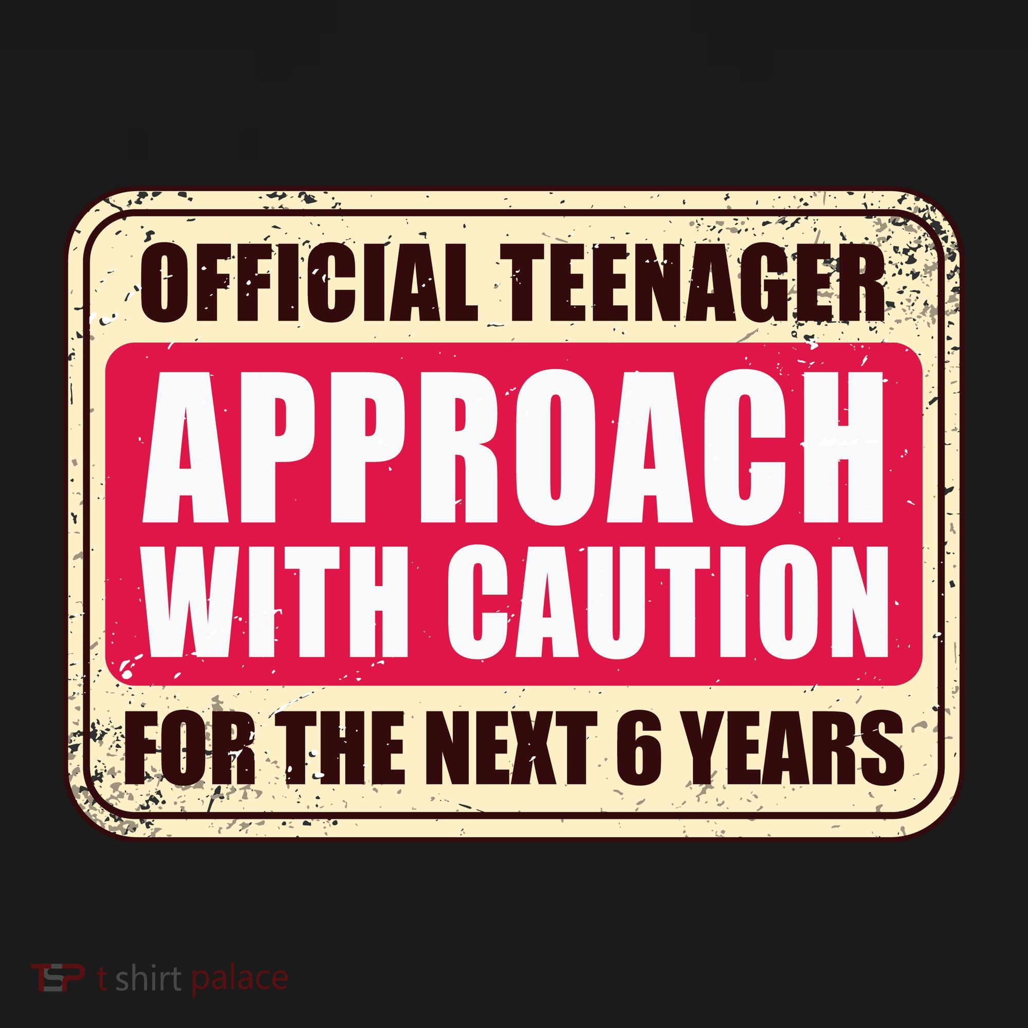 Official Teenager Approach With Caution Baby Bodysuit