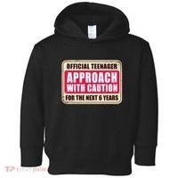 Official Teenager Approach With Caution Toddler Hoodie thumb 0