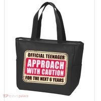 Official Teenager Approach With Caution Tote Bag thumb 3