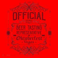 Official Vegas Oktoberfest Beer Tasting Representative Santa Hat thumb 1