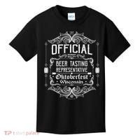 Official Wisconsin Oktoberfest Beer Tasting Representative Kids T-Shirt thumb 0