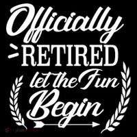 Officially Retired Let The Fun Begin Backpack thumb 2