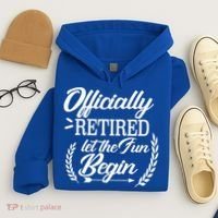Officially Retired Let The Fun Begin Hoodie thumb 4