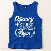 Officially Retired Let The Fun Begin Tank Top thumb 2