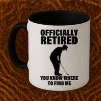 Officially Retired You Know Where To Find Me Coffee Mug thumb 2