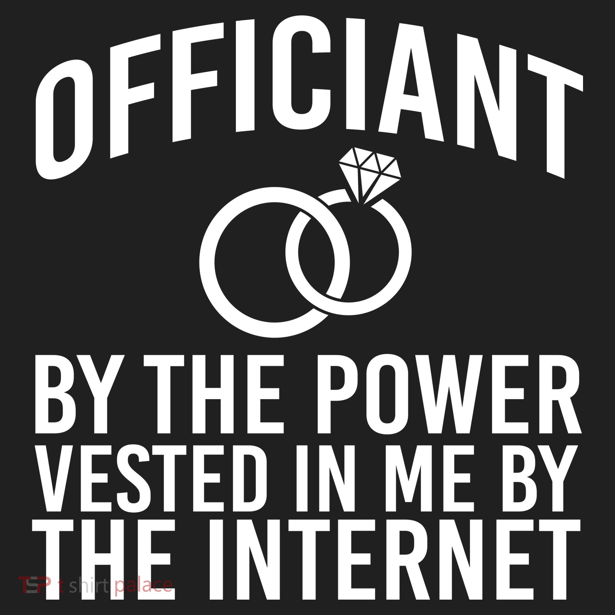 Officiant By The Power Vested I Me By The Internet Women's Sweatshirt