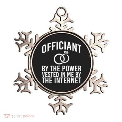 Officiant By The Power Vested I Me By The Internet Ornament