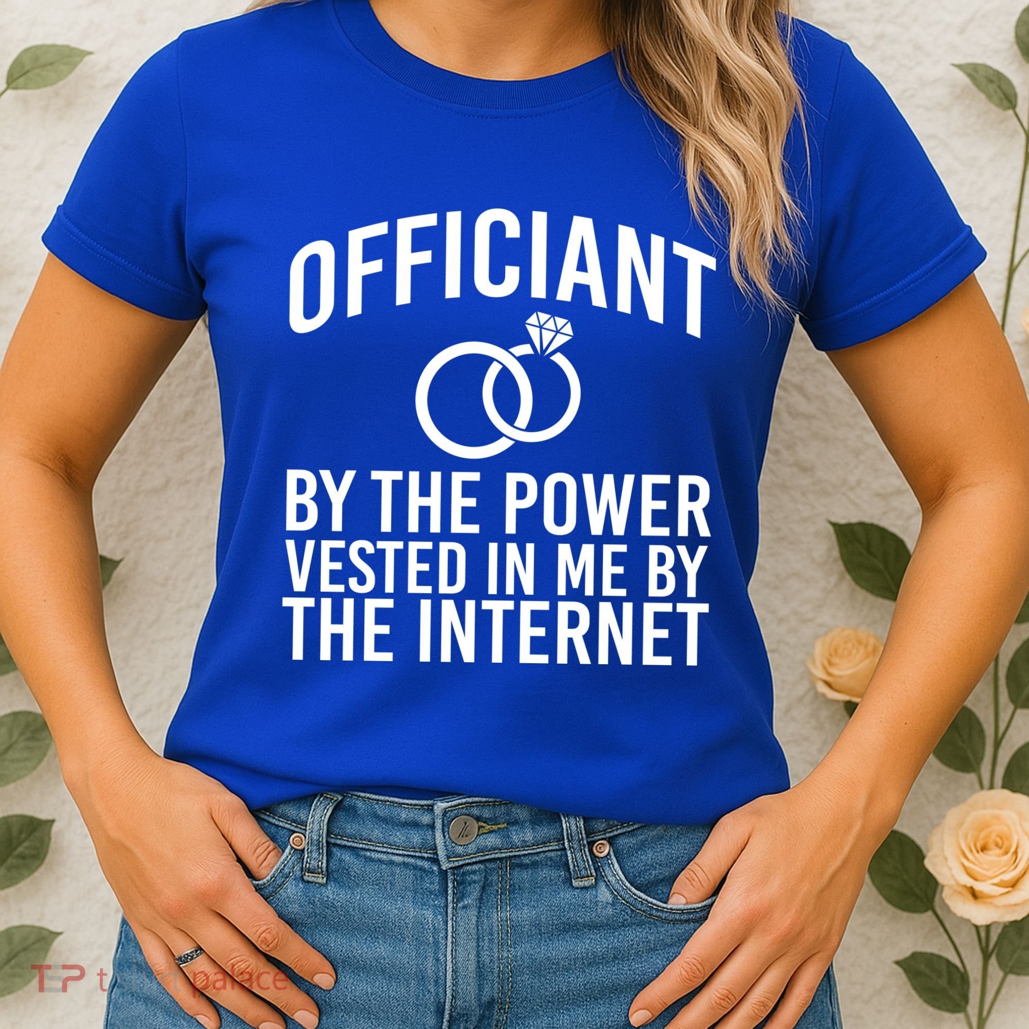 Officiant By The Power Vested I Me By The Internet Women's T-Shirt