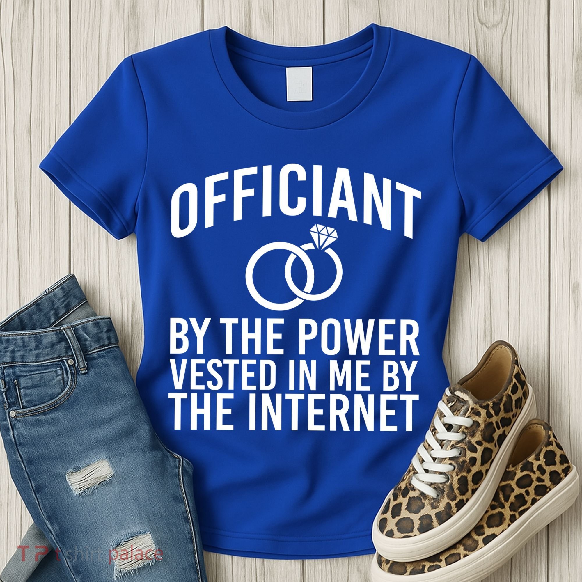 Officiant By The Power Vested I Me By The Internet Women's T-Shirt