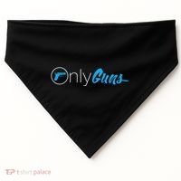 Onlyguns Funny Gun Owner Meme Parody USA-Made Doggie Bandana thumb 0