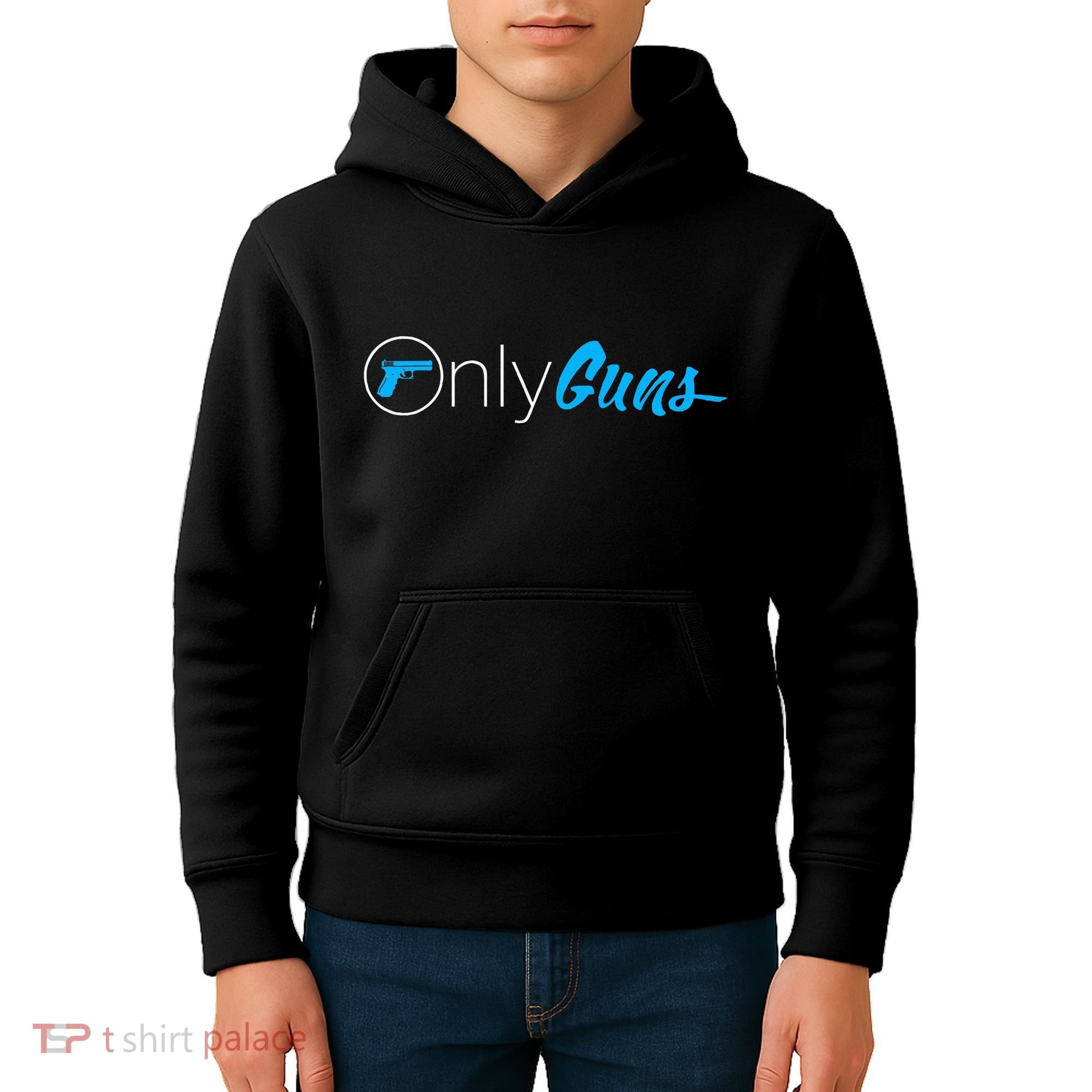 Onlyguns Funny Gun Owner Meme Parody Kids Hoodie