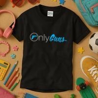 Onlyguns Funny Gun Owner Meme Parody Kids T-Shirt thumb 3