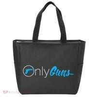 Onlyguns Funny Gun Owner Meme Parody Tote Bag thumb 0