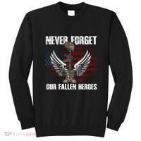 Our Fallen Heroes Veterans Memorial Day Partiotic Military Sweatshirt thumb 0