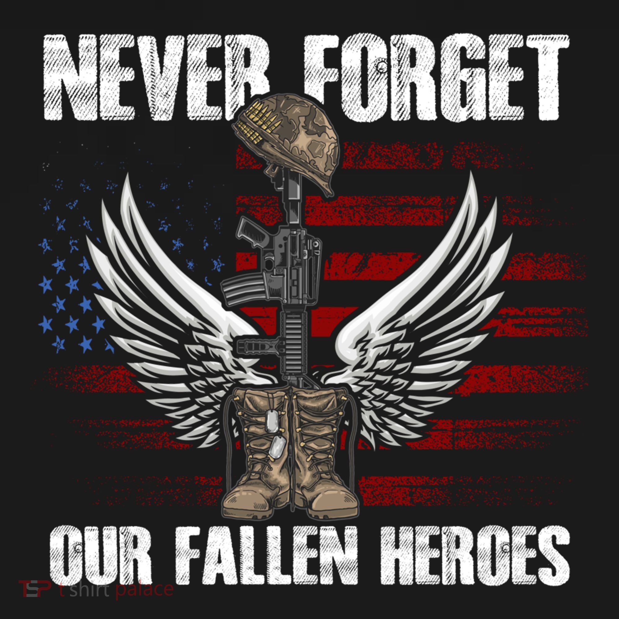 Our Fallen Heroes Veterans Memorial Day Partiotic Military Sweatshirt