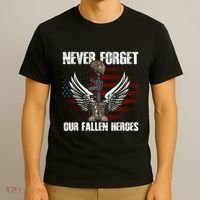 Our Fallen Heroes Veterans Memorial Day Partiotic Military T-Shirt thumb 3