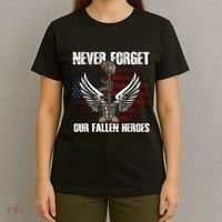 Our Fallen Heroes Veterans Memorial Day Partiotic Military T-Shirt thumb 4