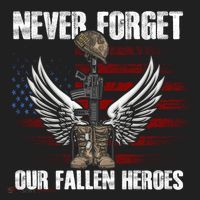 Our Fallen Heroes Veterans Memorial Day Partiotic Military Beanie thumb 2