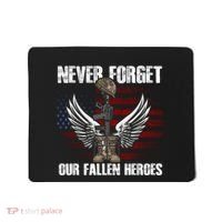 Our Fallen Heroes Veterans Memorial Day Partiotic Military Mousepad thumb 0