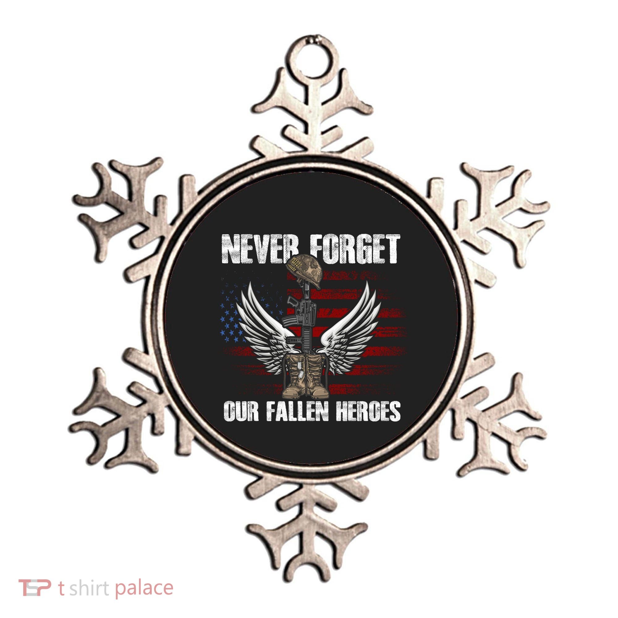 Our Fallen Heroes Veterans Memorial Day Partiotic Military Ornament