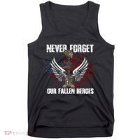 Our Fallen Heroes Veterans Memorial Day Partiotic Military Tank Top thumb 0