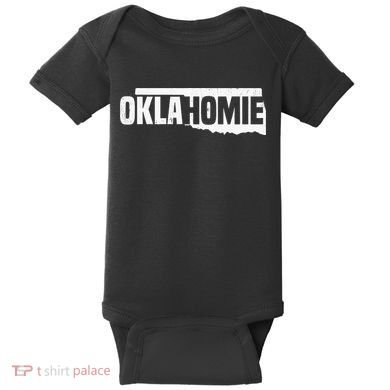 O.K.L.A.H.O.M.I.E Funny Humor O.K.L.A.H.O.M.A State Pride Baby Bodysuit