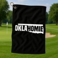 O.K.L.A.H.O.M.I.E Funny Humor O.K.L.A.H.O.M.A State Pride Golf Towel thumb 1