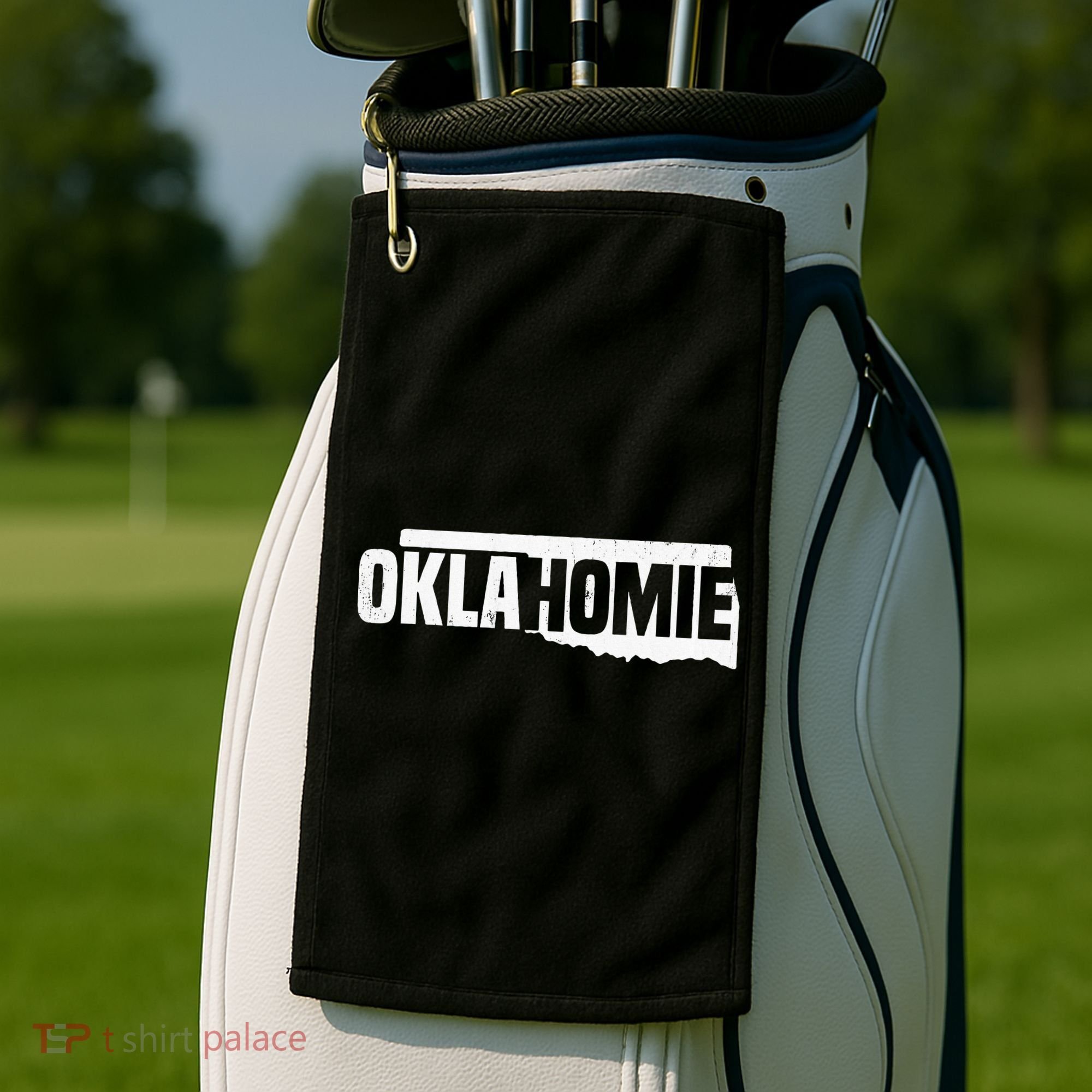O.K.L.A.H.O.M.I.E Funny Humor O.K.L.A.H.O.M.A State Pride Golf Towel
