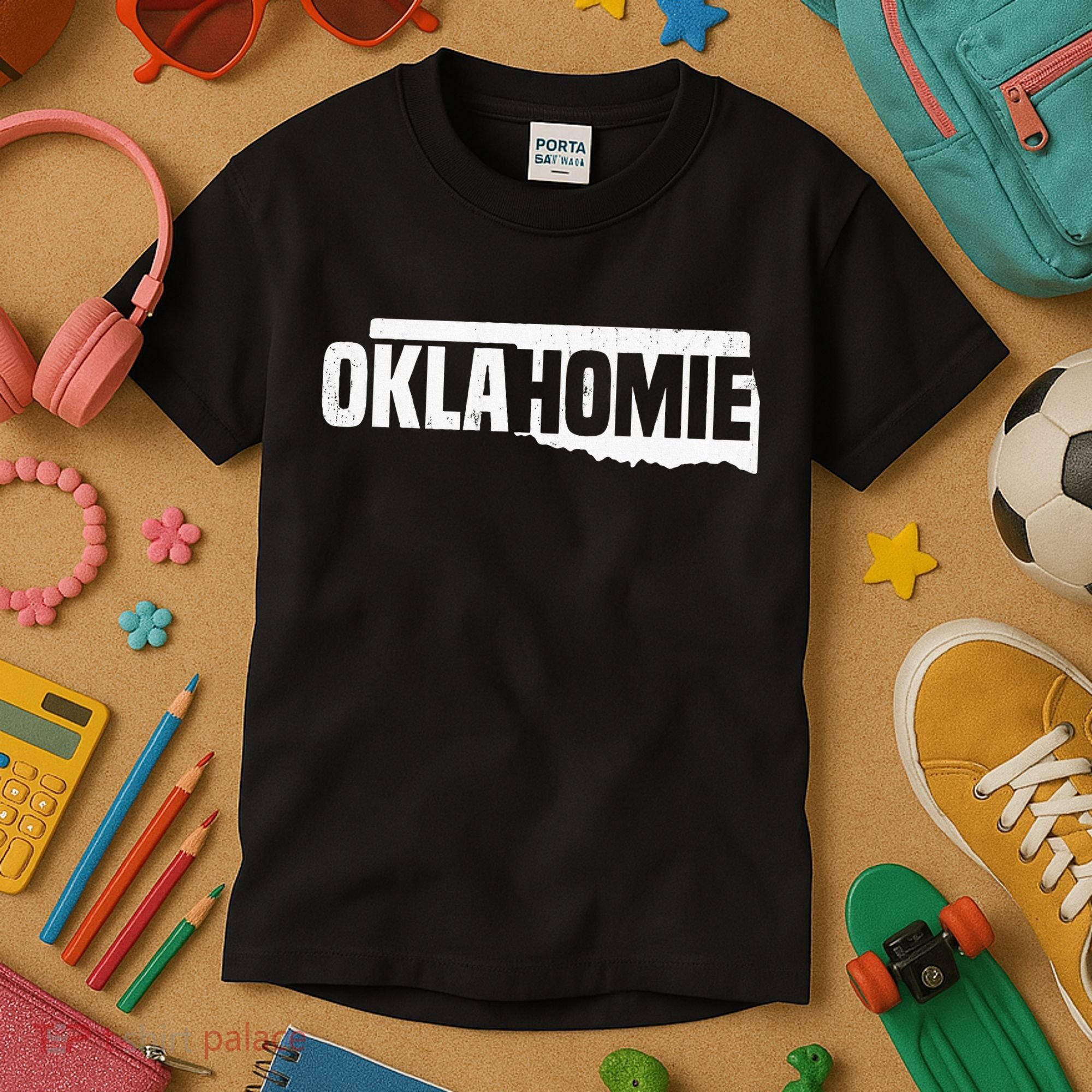 O.K.L.A.H.O.M.I.E Funny Humor O.K.L.A.H.O.M.A State Pride Kids T-Shirt