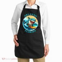 Orlando Florida Happy Surfing Shark Souvenir Apron thumb 2