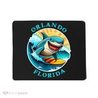 Orlando Florida Happy Surfing Shark Souvenir Mousepad thumb 0