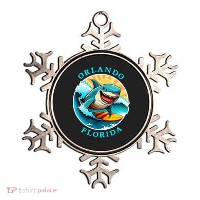 Orlando Florida Happy Surfing Shark Souvenir Ornament