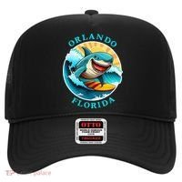Orlando Florida Happy Surfing Shark Souvenir Hat thumb 0