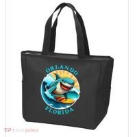 Orlando Florida Happy Surfing Shark Souvenir Tote Bag thumb 3