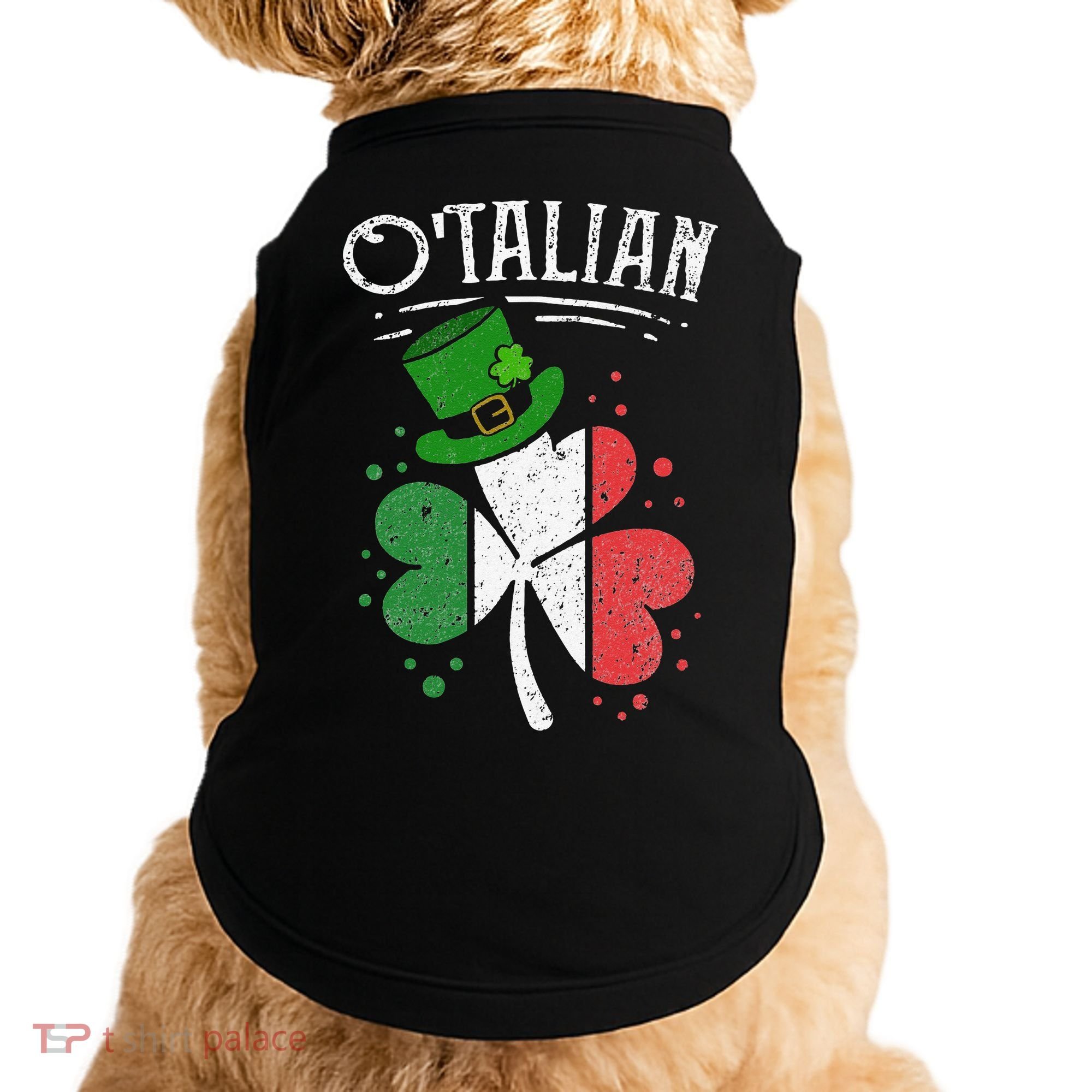 O'talian Funny Italian Irish green St Patrick's Day Doggie Tank