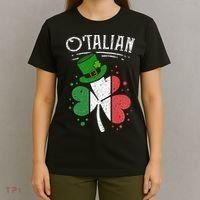 O'talian Funny Italian Irish green St Patrick's Day T-Shirt thumb 4