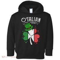 O'talian Funny Italian Irish green St Patrick's Day Toddler Hoodie thumb 0