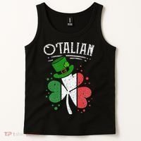 O'talian Funny Italian Irish green St Patrick's Day Tank Top thumb 2