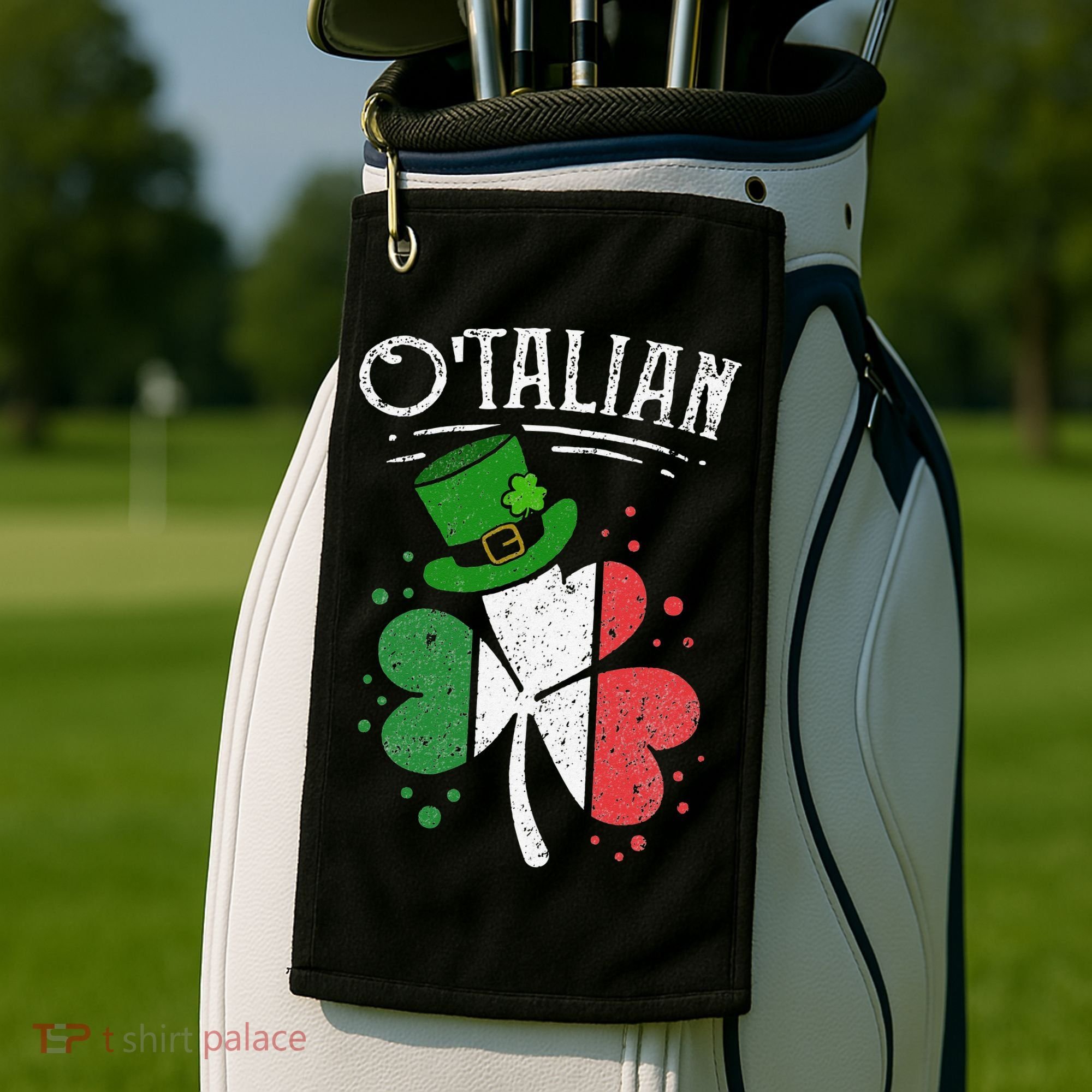 O'talian Funny Italian Irish green St Patrick's Day Golf Towel