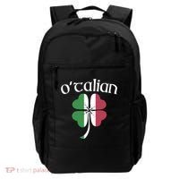 O'talian Funny Italian Irish St Patrick's Day Shamrock Flag Gift Backpack thumb 0