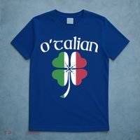 O'talian Funny Italian Irish St Patrick's Day Shamrock Flag Gift T-Shirt thumb 5