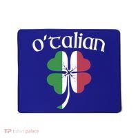 O'talian Funny Italian Irish St Patrick's Day Shamrock Flag Gift Mousepad thumb 0