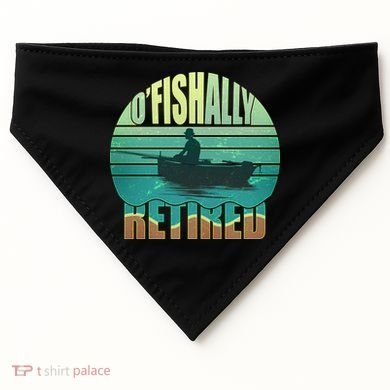 O'fishally Retired USA-Made Doggie Bandana