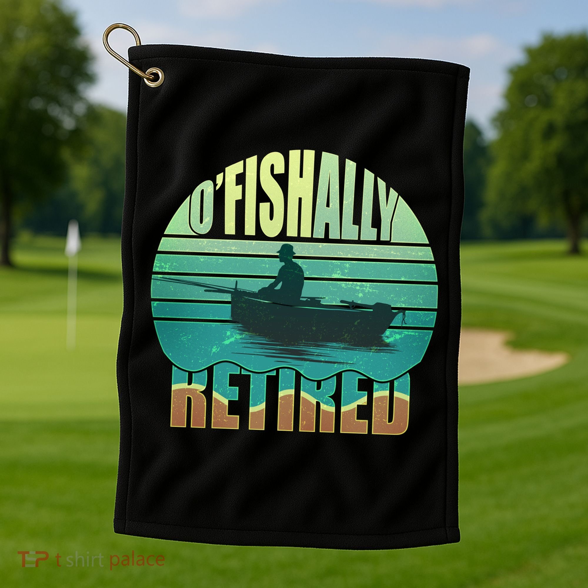 O'fishally Retired Golf Towel