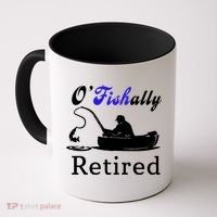 O'Fishally Retired Funny Fisherman Retirement Coffee Mug thumb 0