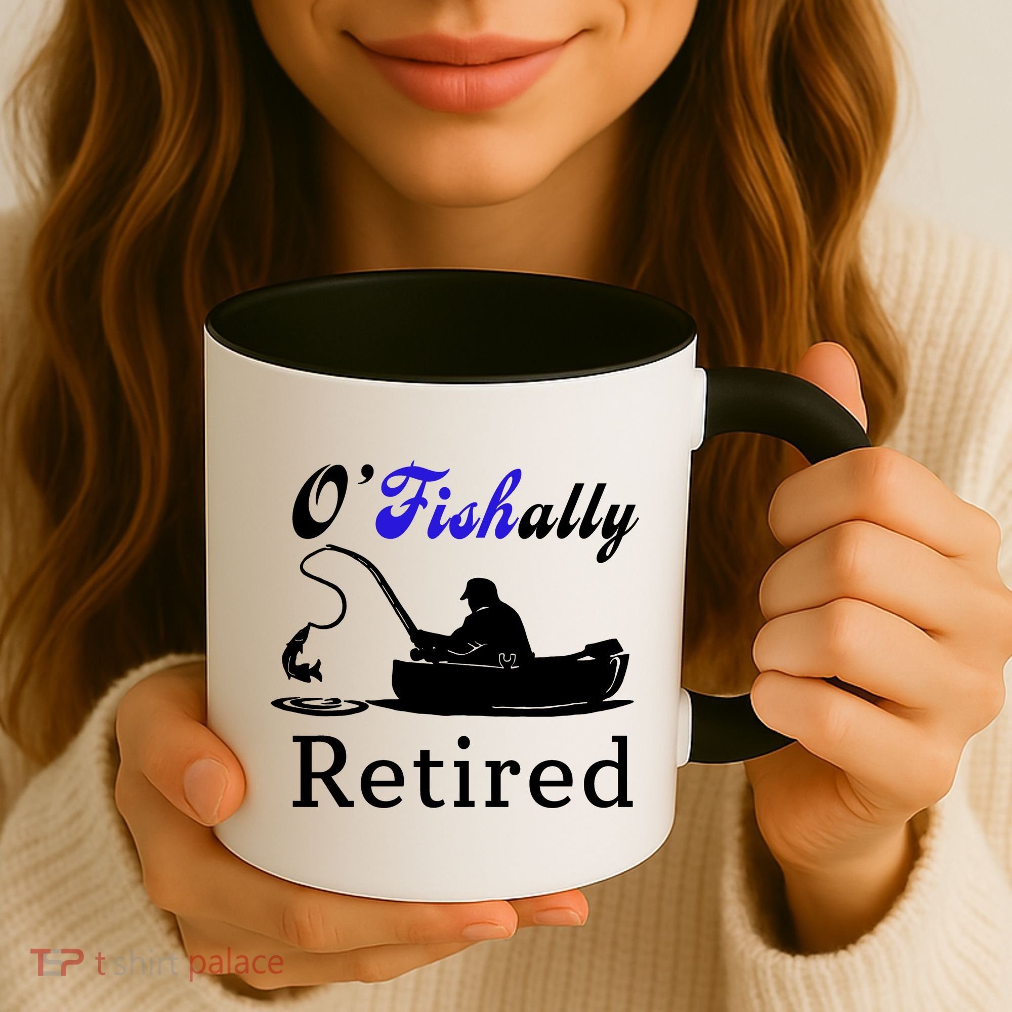 O'Fishally Retired Funny Fisherman Retirement Coffee Mug